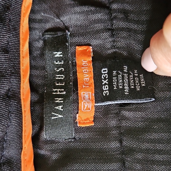 Van Heusen  Classic Dark Gray Trousers 36x30 - Picture 8 of 10